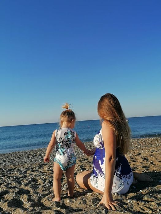 Mama i córka zestaw/ strój kąpielowy/sesja zdjeciowa