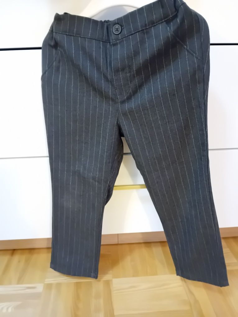 Kamizelka i spodnie garnitur H&M 98