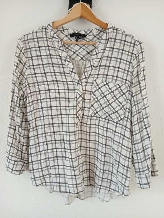 Wiskozowa koszula w kratę