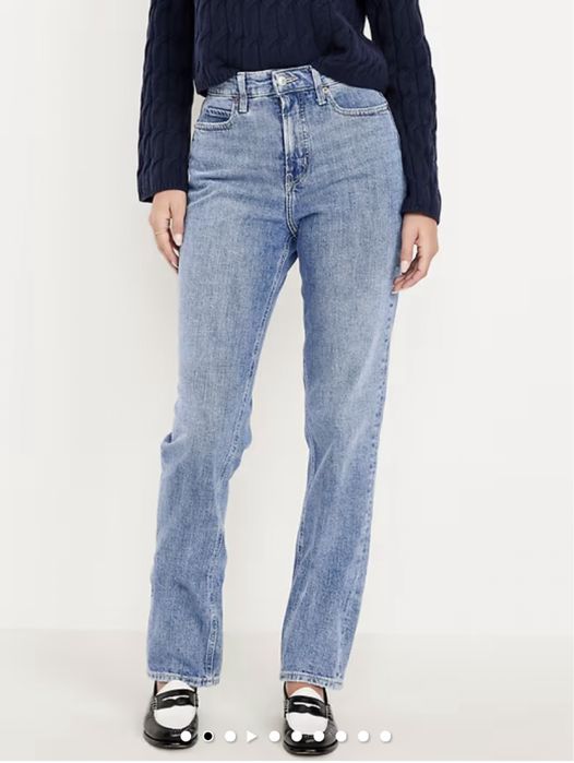 Джинси old navy high-waisted straight jeans s 26