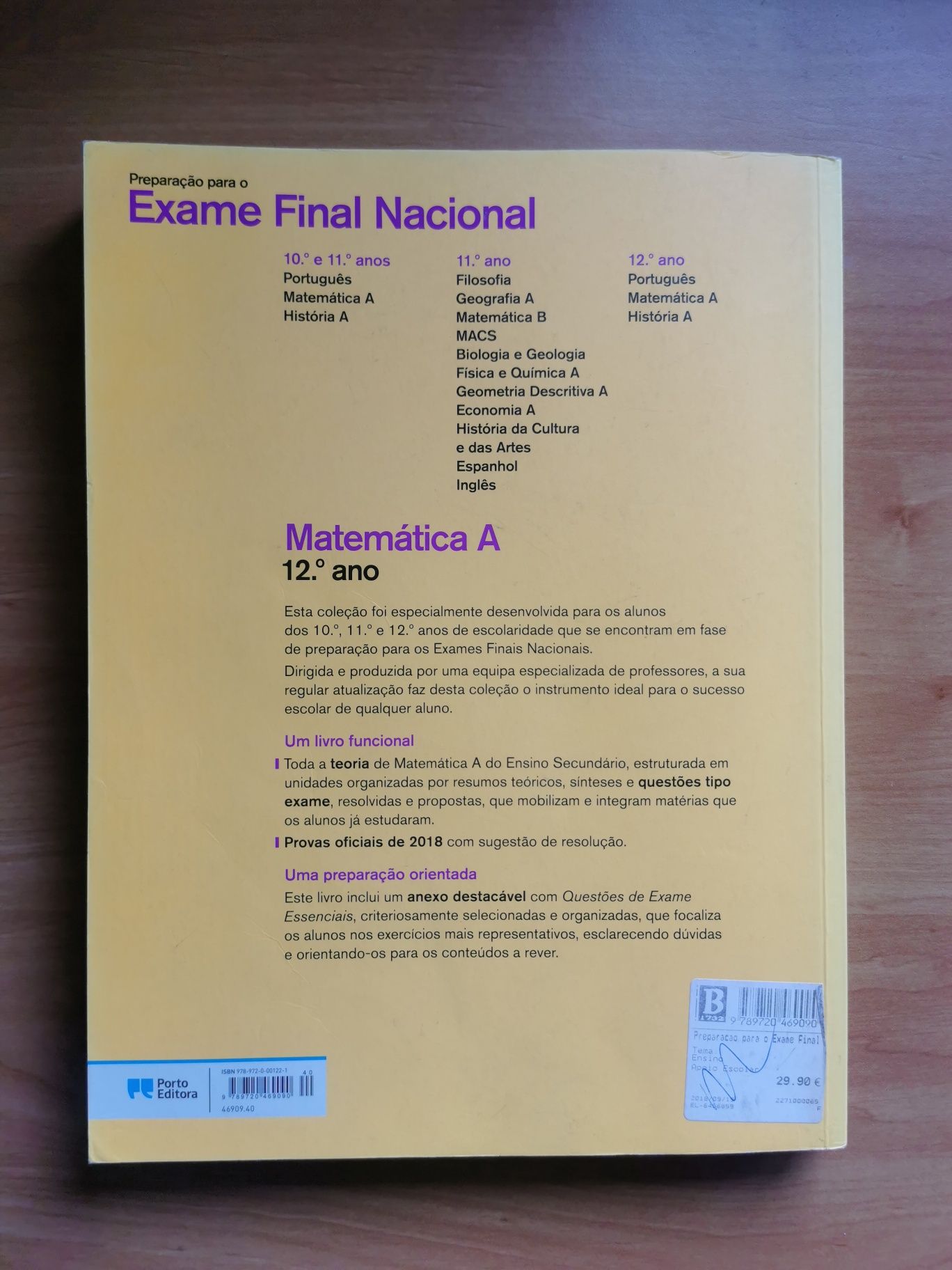 Livro de Preparação para o Exame Nacional de Matemática A - 12° ano