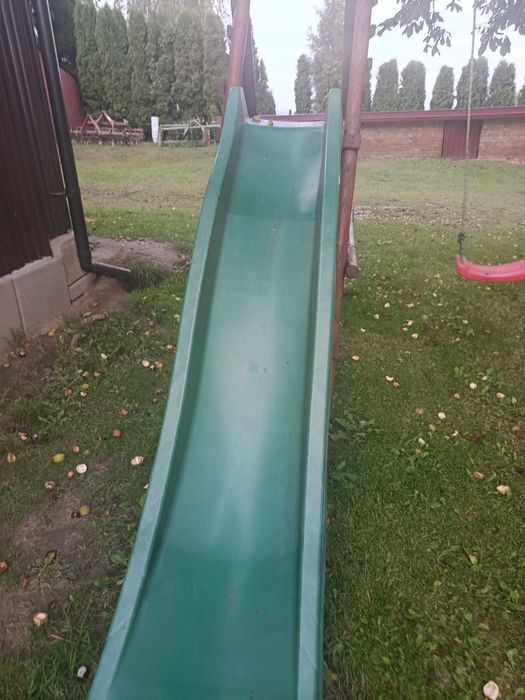 Zestaw huśtawka i zjeżdżalnia