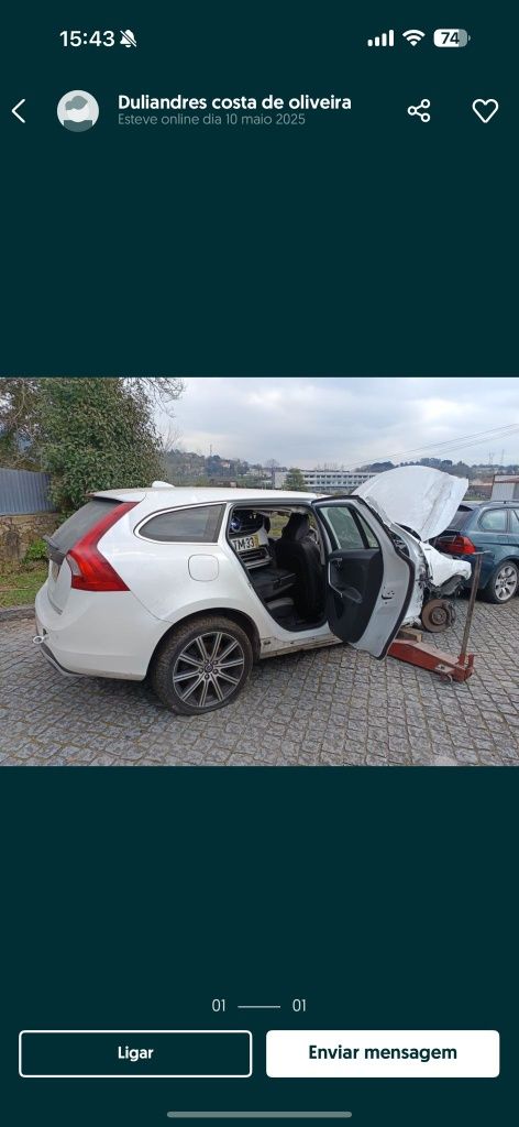 Peças volvo v60 hybrid plug-in