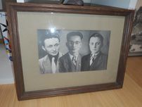 Stara fotografia z ramą i szkłem