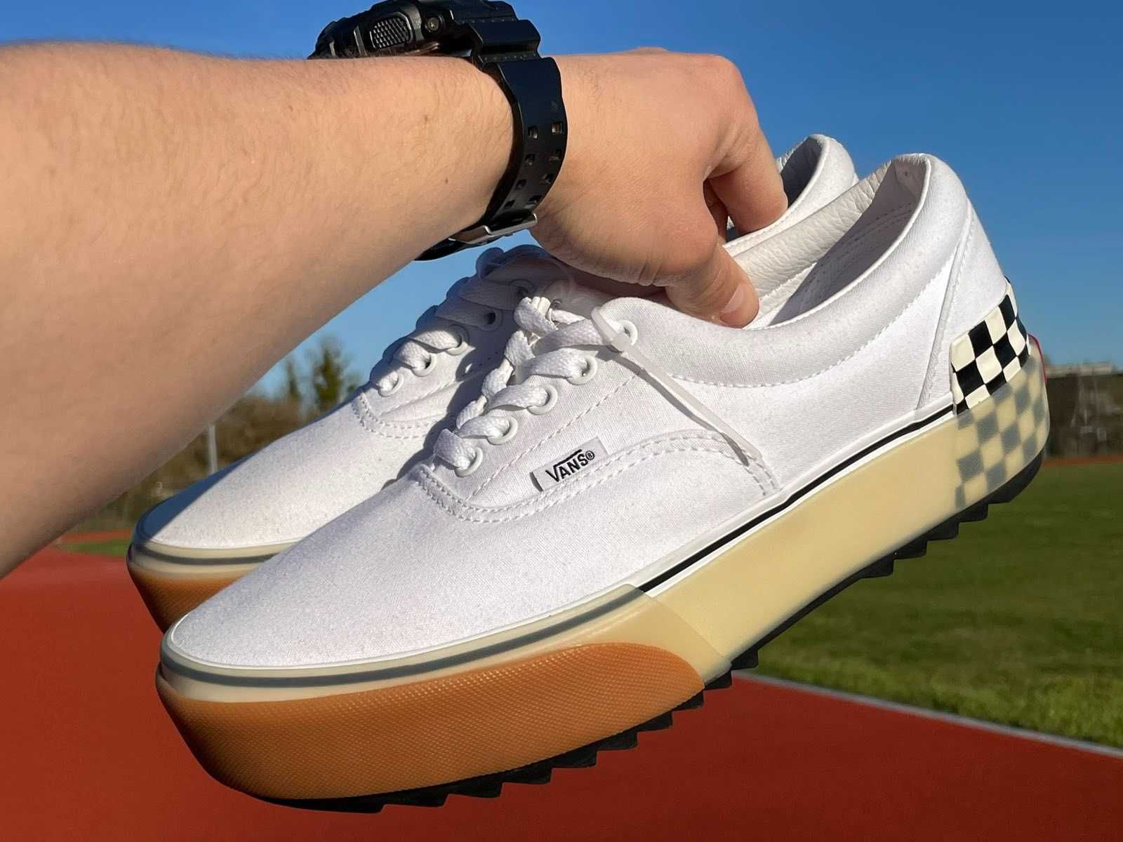 New! Кеды Vans Era Stacked White Checkerboard 42.5 VN0A4BTOTDC Вансы