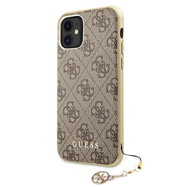 Etui Guess iPhone 11 / Xr 6,1" 4G Charms Brązowe