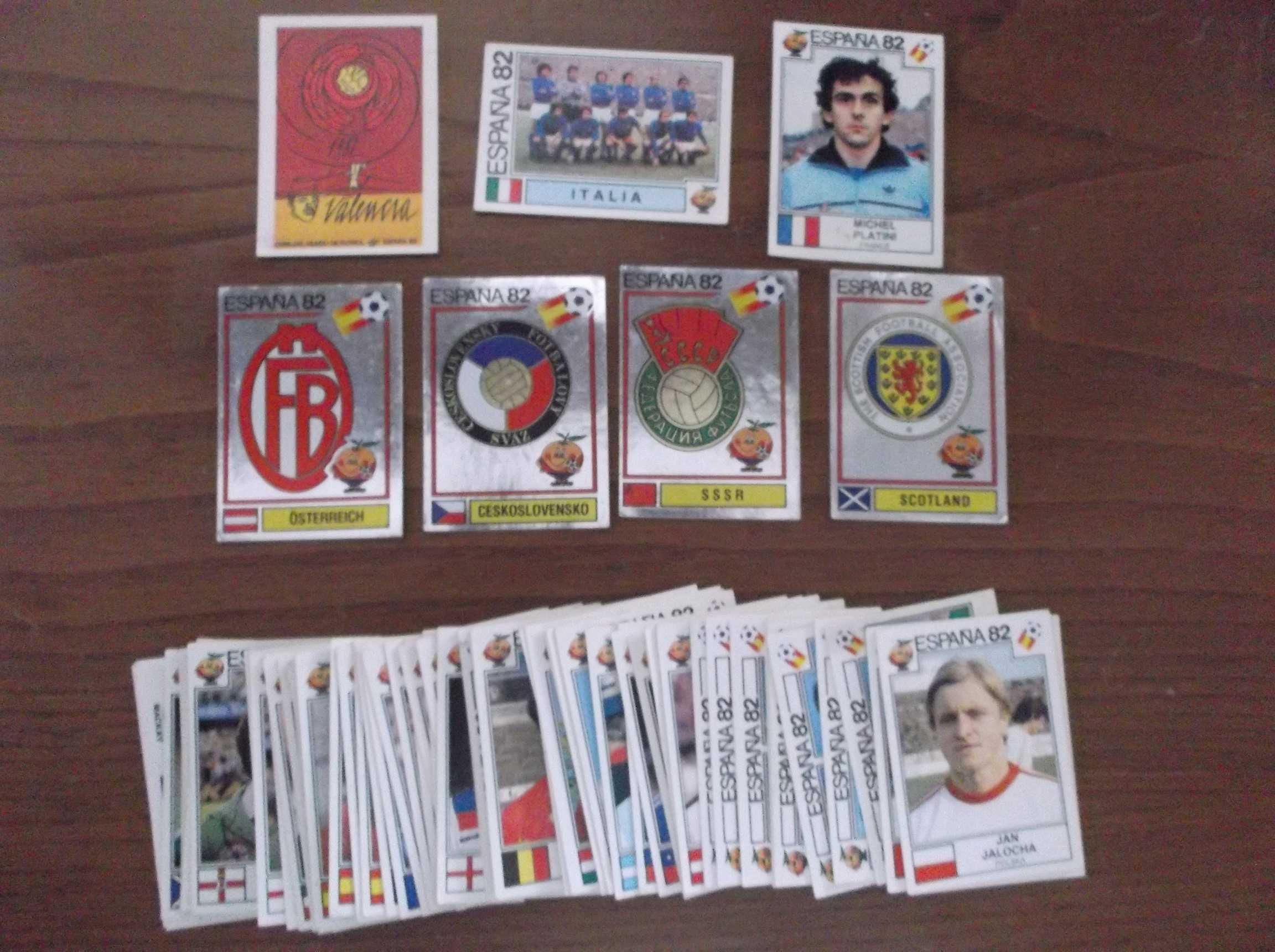 Cromos WC 1982 Espanha