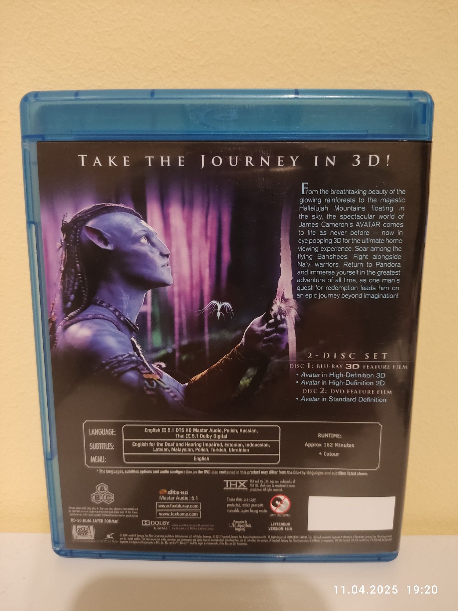 Avatar Blu ray 3D 2D DVD lektor napisy PL edycja limitowana dwupłytowa