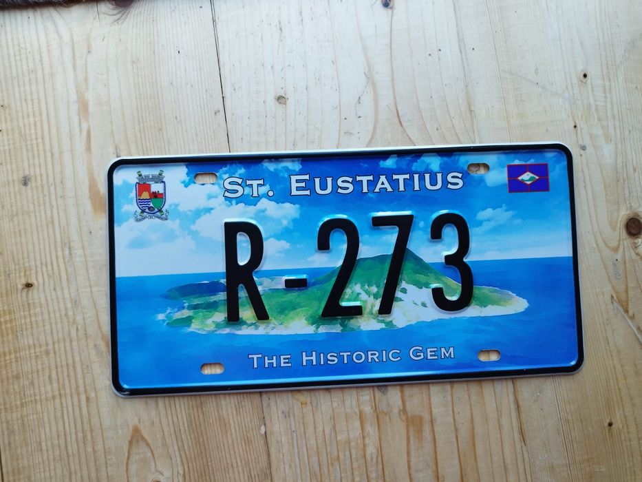 Tablica St Eustatius Antyle Holenderskie nie USA Meksyk Kanada