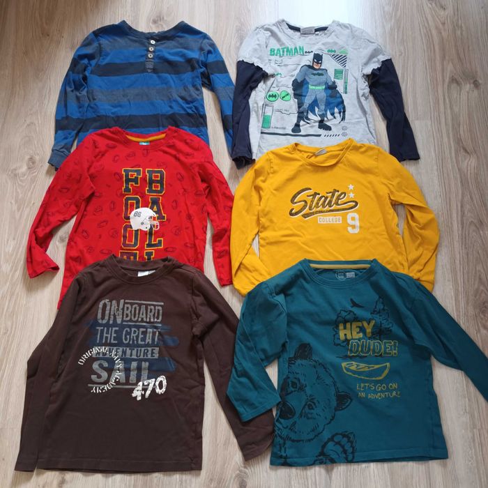 Bluzki chłopięce 122 128 zestaw