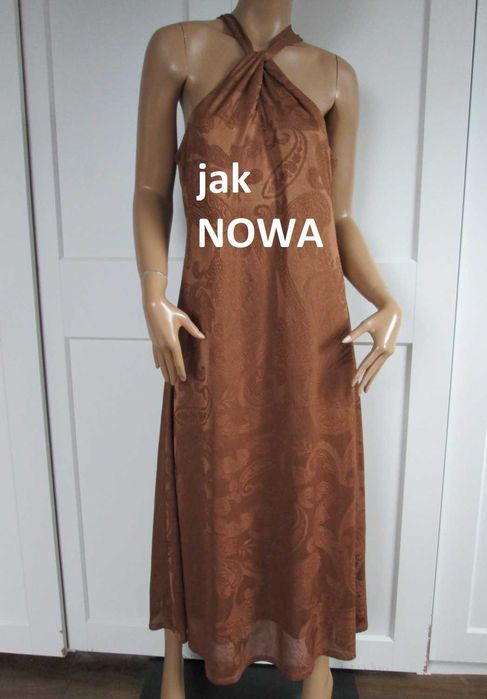 Primark długa sukienka wizytowa vintage M L 38 40 jak NOWA