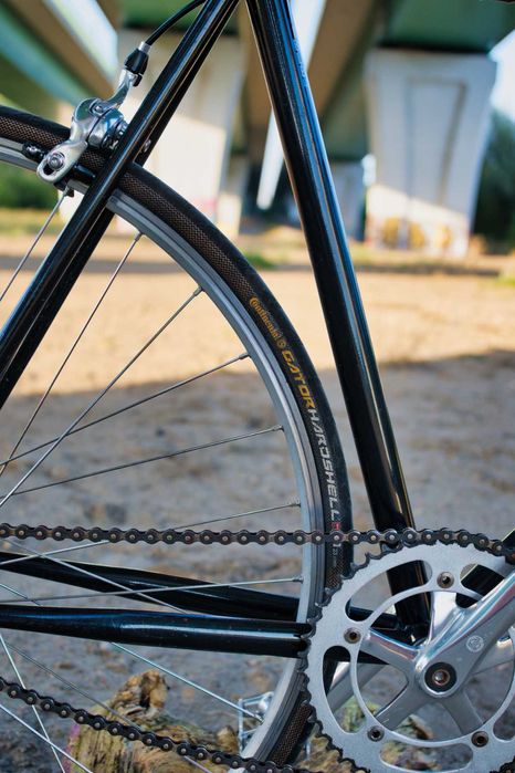 Otto Black: retro fixie / ostre koło / single-speed na ramie BLB 53cm