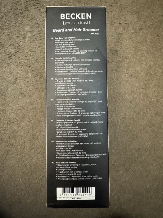 Maquina de barbear e cortar cabelo