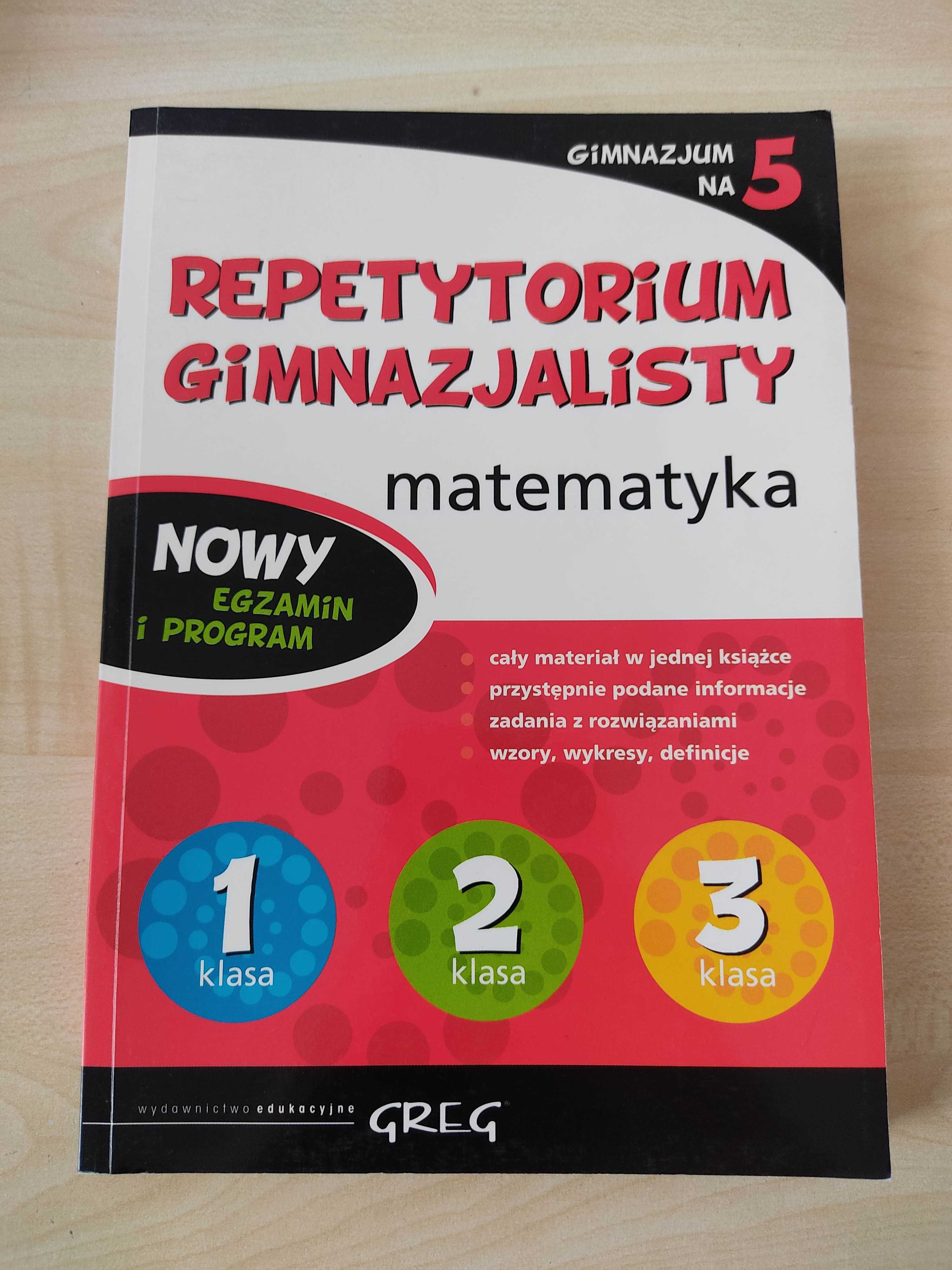 Książka 'Repetytorium gimnazjalisty - matematyka'