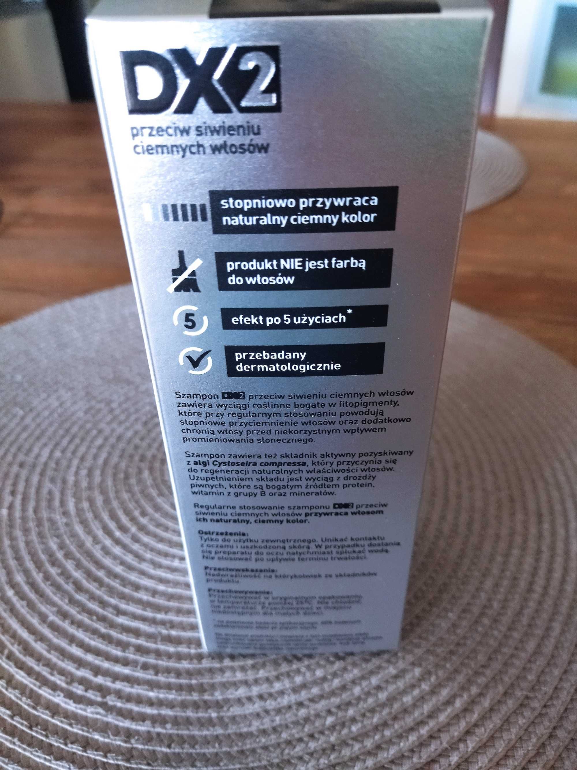Szampon DX2 przeciw siwieniu ciemnym włosom