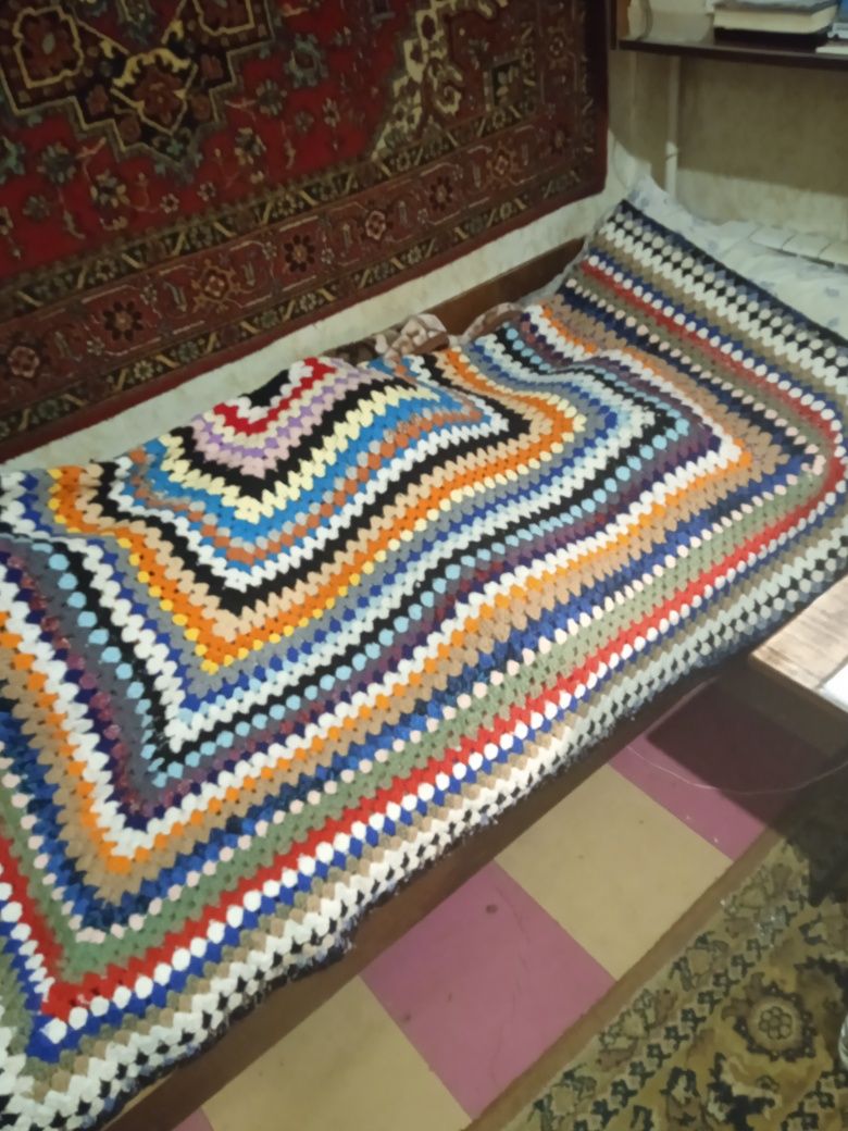 Вязанное покрывало шторы одеяла