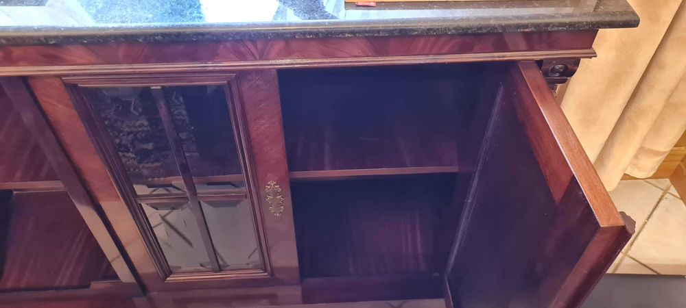 Szafka do salonu, komoda, blat granitowy, reprodukcja antyku