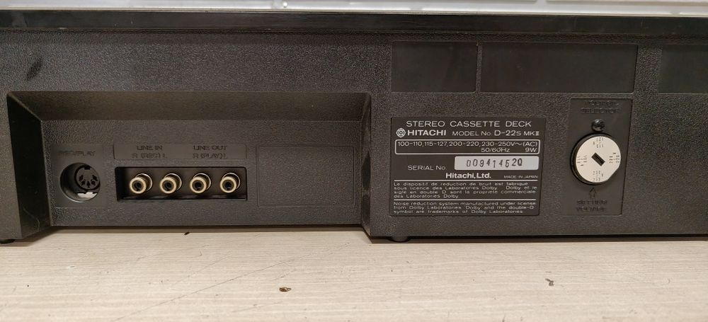 Magnetofon deck HITACHI D-22s MK II. Po serwisie
