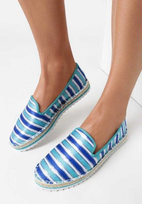Эспадрильи голубые женские 36 размер