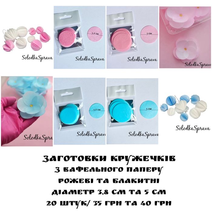 Вафельний папір ультратонкий, вироби з вафельного папіру, дріт флорис.