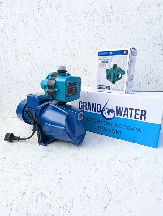 JSW15m + ЕКТ-19м насосна станція 1.5кВт електронна автоматика