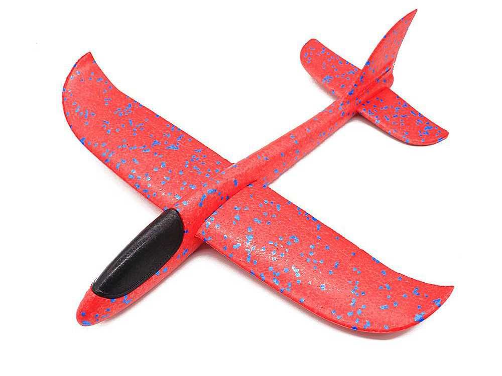 Samolot styropianowy szybowiec rzutka duży ze styropianu 47cm CZERWONY