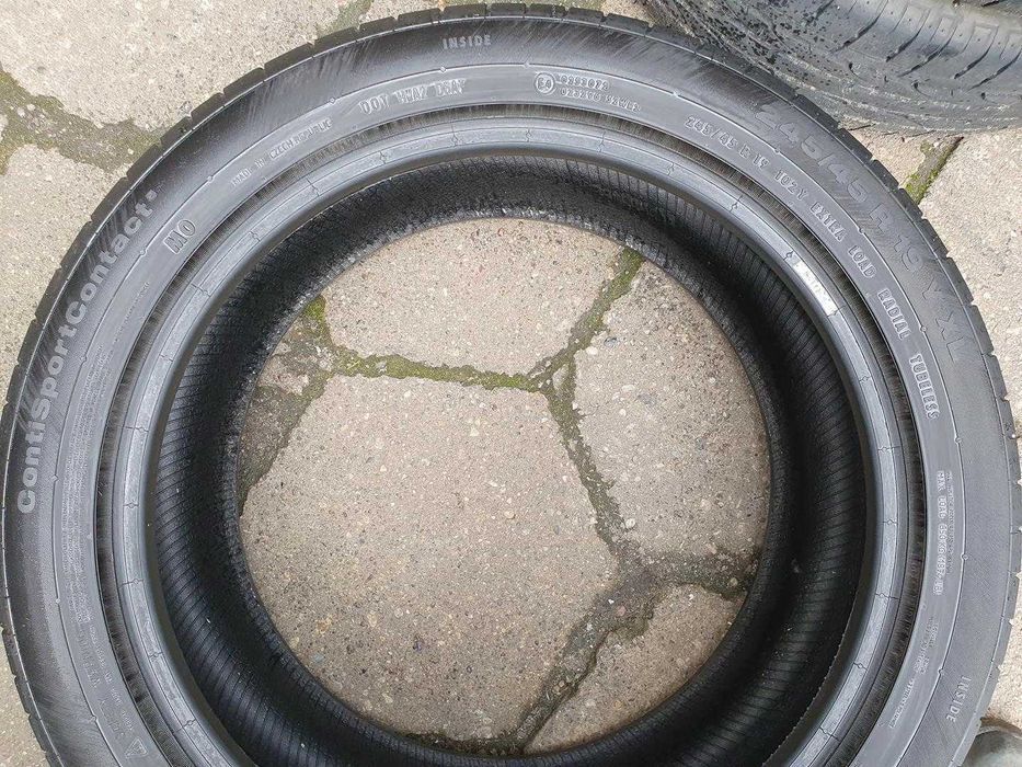 245/45R19 Continental ContiSportContact komplet opon lato 4,2mm nr9477