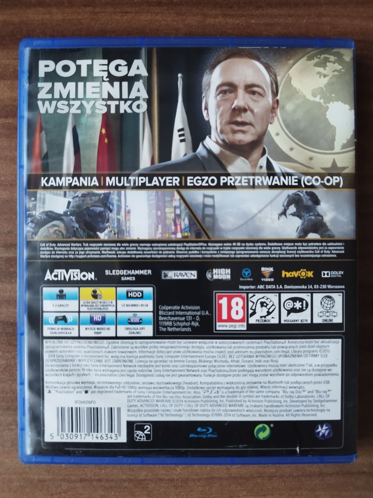 Call of Duty Advanced Warfare / Napisy PL / Ps4 Ps5