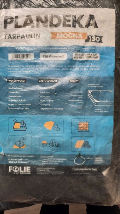 Plandeka 130g 8x10m TARPAULIN