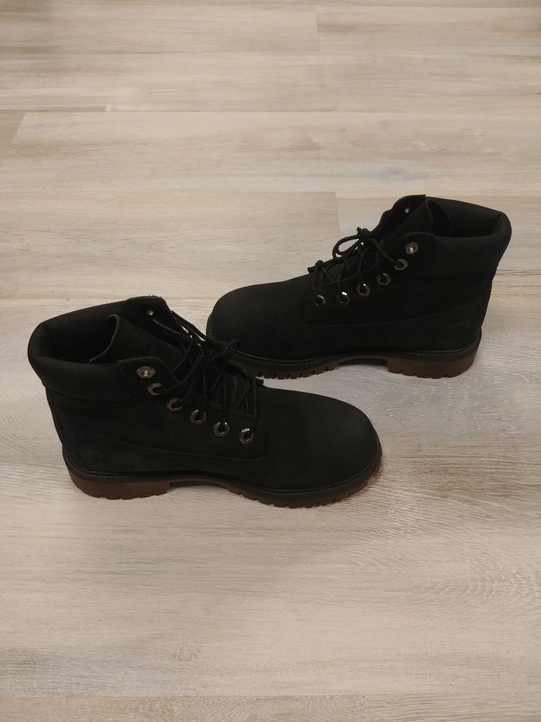 Czarne Buty Timberland 6 IN PREMIUM WP BOOT trapery glany zimowe