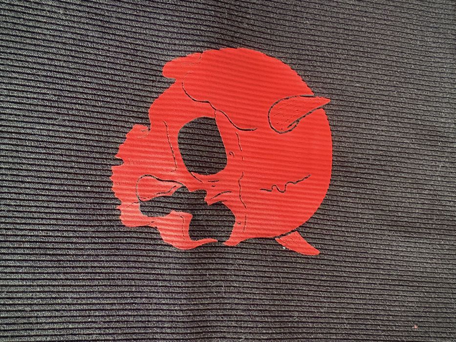 Crop top czarno czerwony