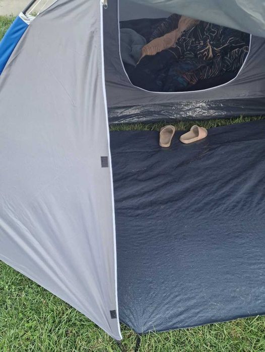 Nowy 2w1 Namiot Rodzinny Turystyczny Kempingowy 4 osobowy + GRATIS