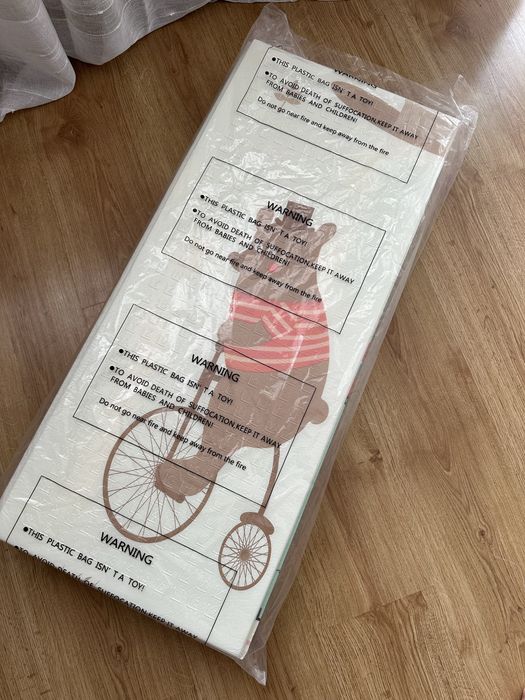 Duża Mata Piankowa 180x160 Dwustronna Składana