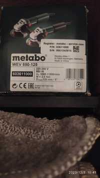 Szlifierka kątowa Metabo, średnica tarczy 125 mam z regulacją obrotów