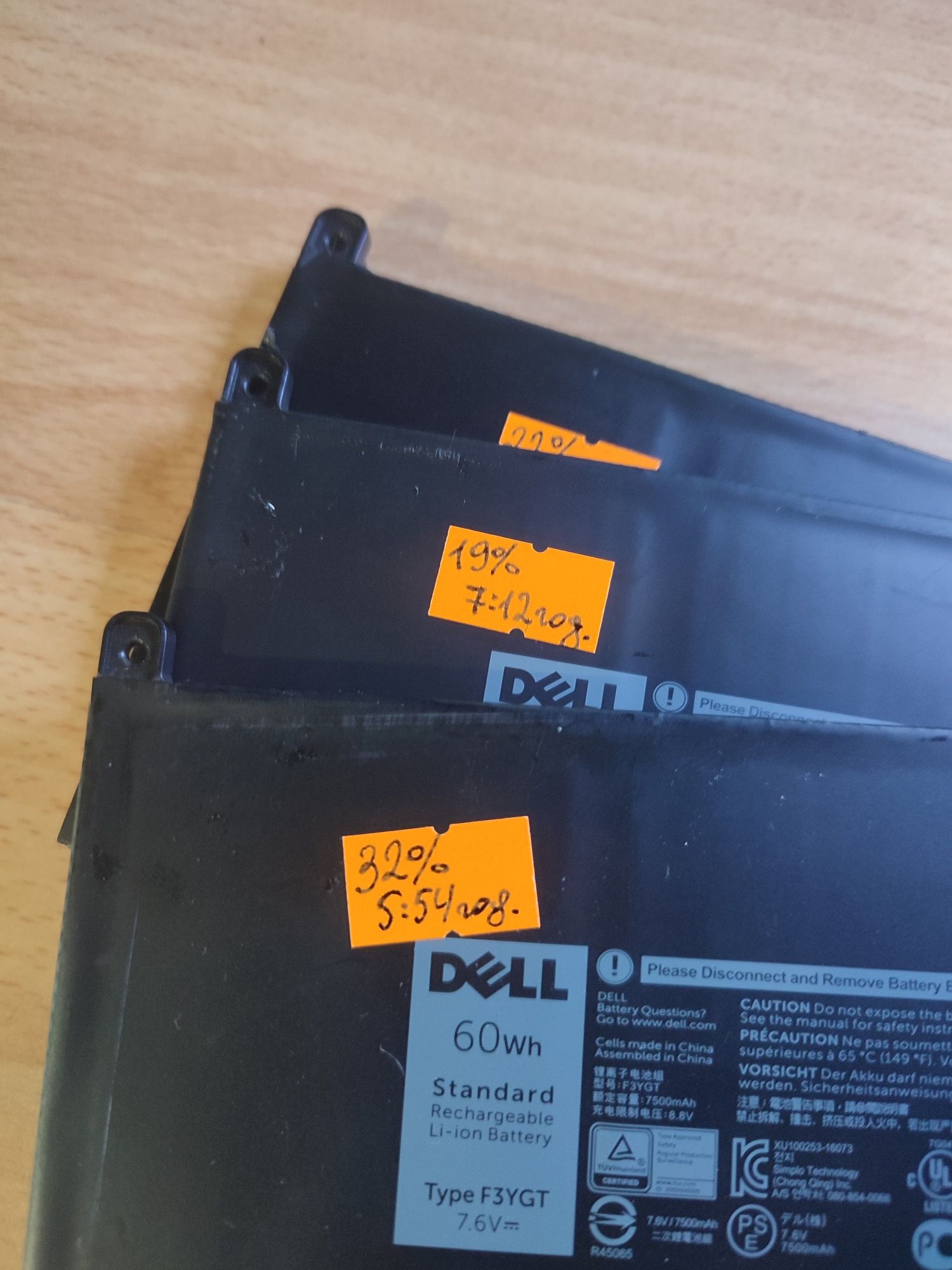 Батарея АКБ Dell F3YGT Latitude 7280/7480/7290/7490