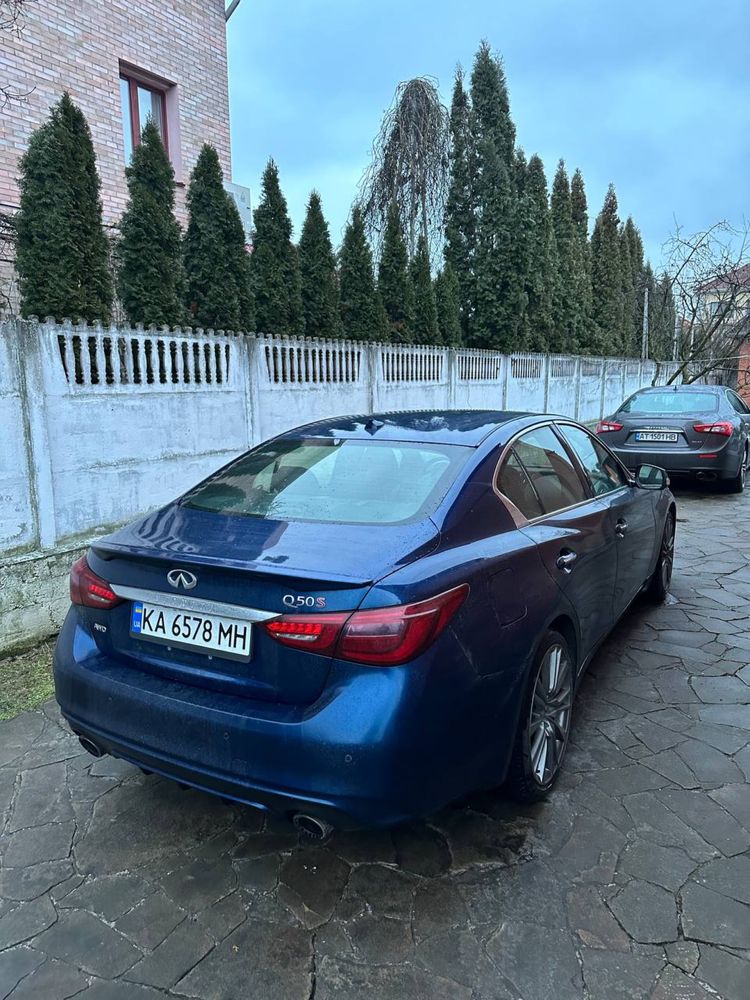 Infiniti q50 3.0 awd red sport