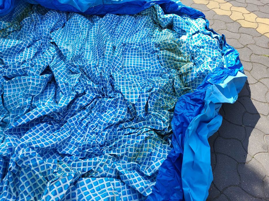Basen rozporowy dmuchany wygodny ogrodowy 457x122cm Intex z pokrywą
