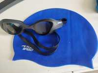 Zestaw okulary arena czepek aqua speed