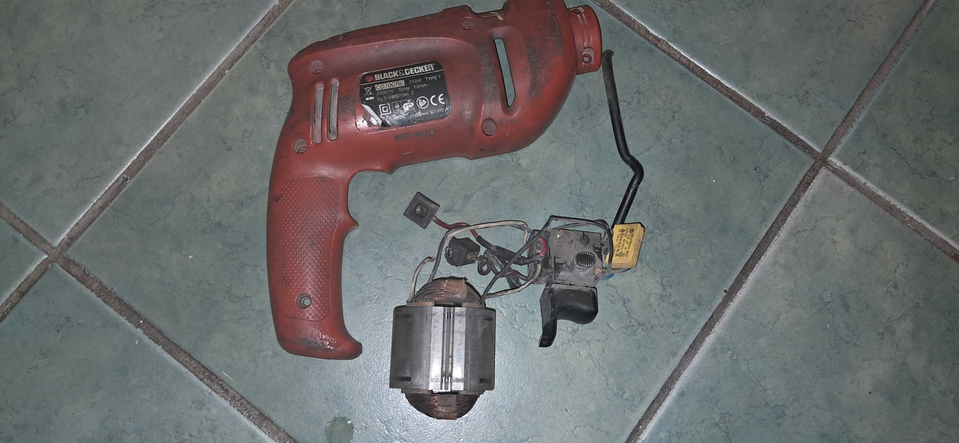 Stojan do wiertarki Black&Decker CD70CRE 710 W plus włącznik i obudowa