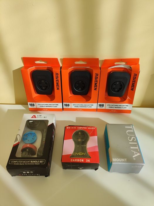 Світло передній Ravemen FR160 USB адаптер під велокомп'ютер.