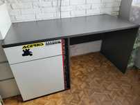 Biurko Graphic Black Red White