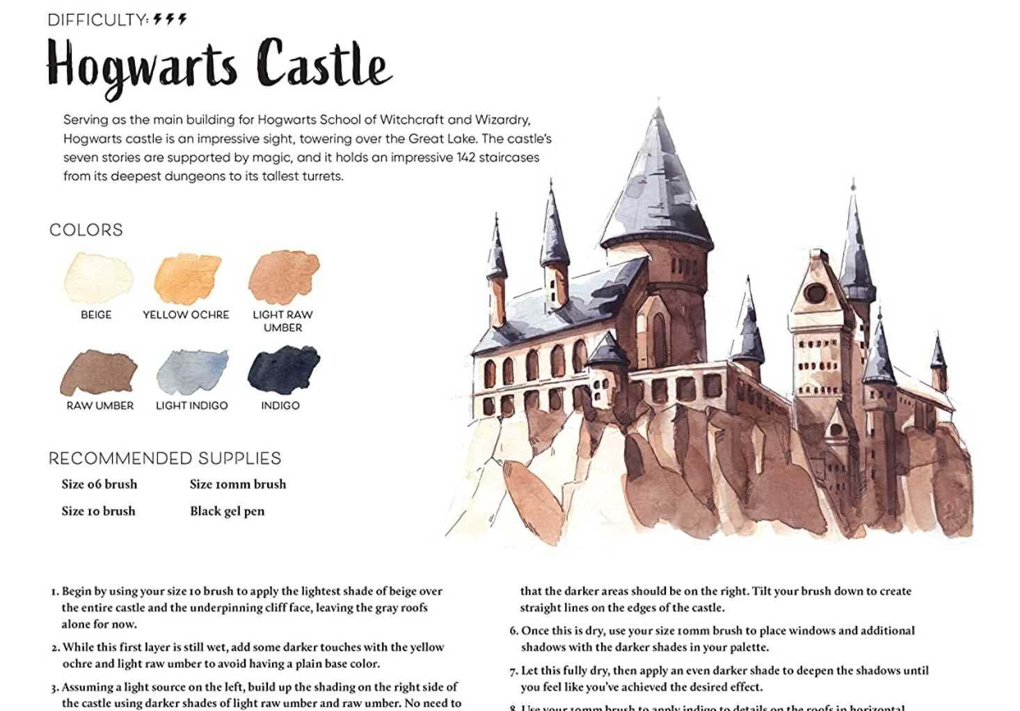 Книга Harry Potter. Watercolour Magic/Гаррі Поттер. Магія акварелі
