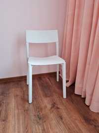 Krzesło janinge ikea jak nowe białe tworzywo stabilne do biurka stołu