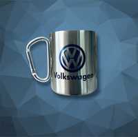 Кружка Volkswagen металева термо ручка карабін