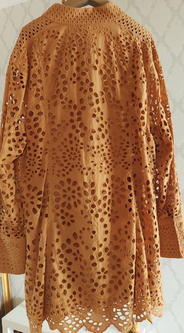Платье прошва  H&M ,xl 52-54 р ,2)лен 52 р беж.