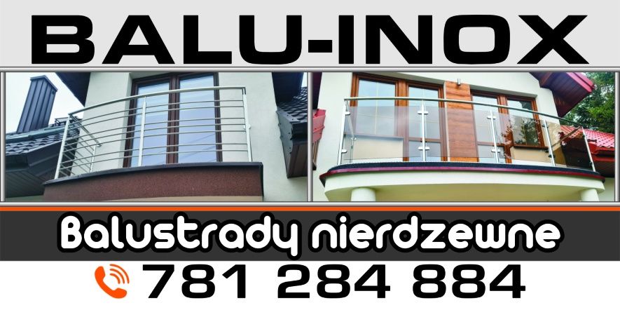Balustrady Barierki Ogrodzenia ze stali nierdzewnej i stali malowanej