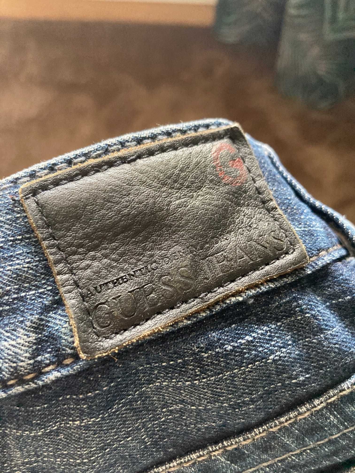 Granatowe jeansowe szorty spodenki Guess XS 26