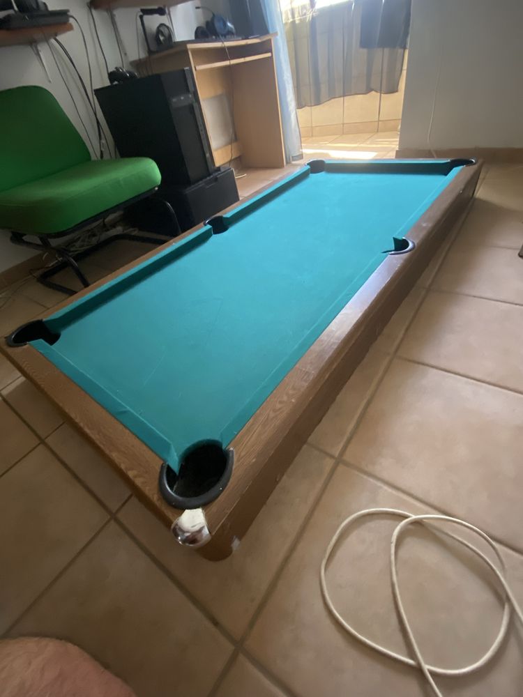 Mesa de snooker de madeira 180x90