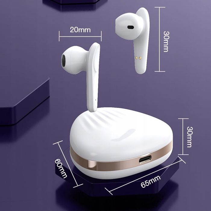 Słuchawki bezprzewodowe LOGIT X19 White z etui i powerbankiem