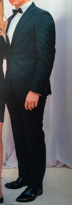 Garnitur Lancerto z Wełną Business granatowy 176/104 170/92